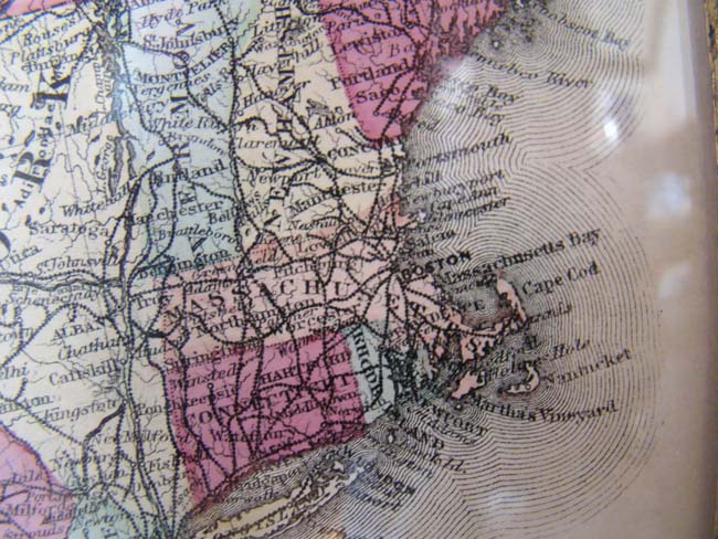 A beautifully framed Map of the United States published by Walling and Gray in 1871 — image 3